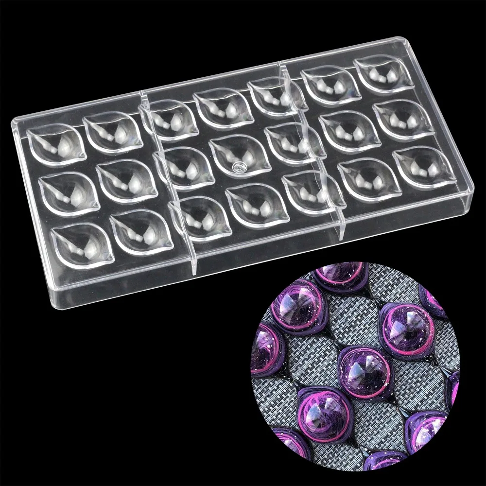 

PC Eyes Transparent polycarbonate candy chocolate mould handmade Candy chocolate decorating tool 3D lemon Chocolate baking molds