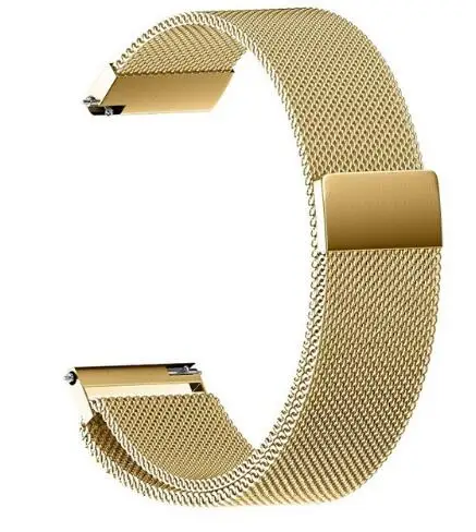 Металлический ремешок для часов из нержавеющей стали для huawei Watch GT Honor Watch Magic Band huawei gt Active 46 мм ремешок на запястье 22 мм Quick releas - Цвет: Magnetic gold