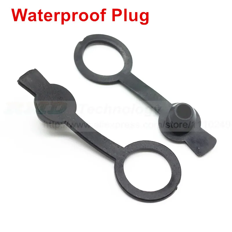 10 шт./лот DC адаптер питания dc разъем DC022 5,5X2,5, 2,1 мм - Цвет: Waterproof plug