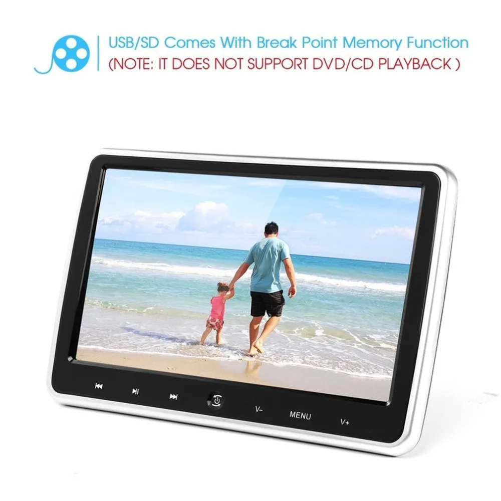 

10.1 inch 1024*600 Ultra-thin Car Headrest DVD Player Support Power-off Memory Function with OSD Display & Remote Control Hot