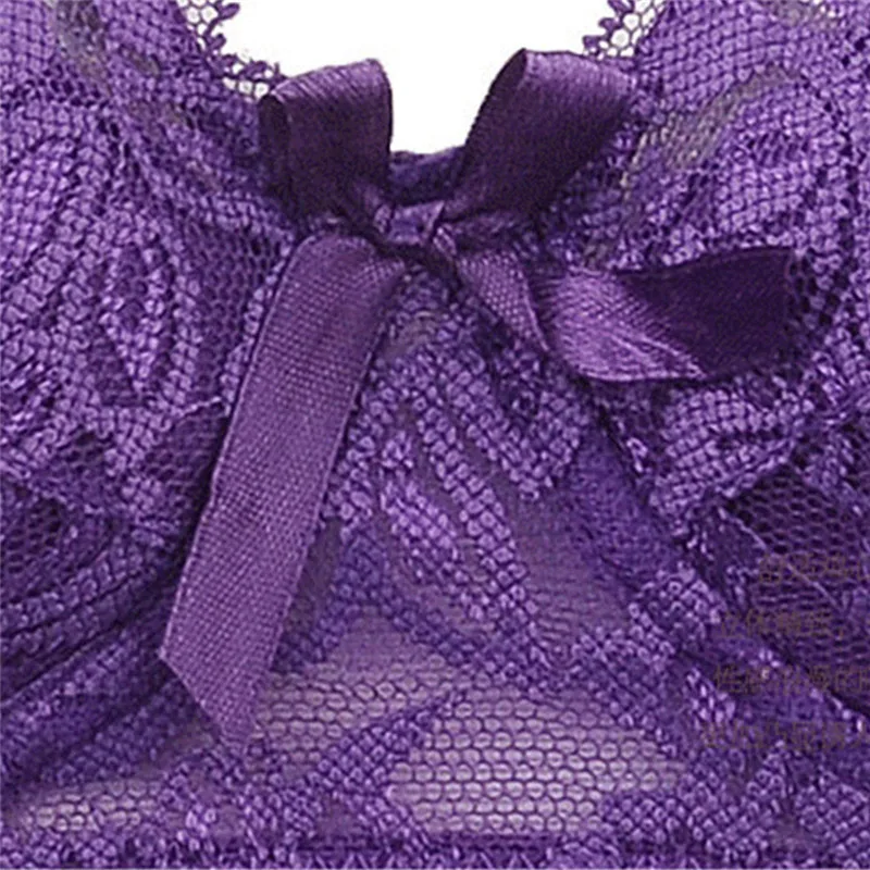 Women's Bra Full cup thin plus size wireless adjustable lace B C D cup Large size Lace Bras Underwear