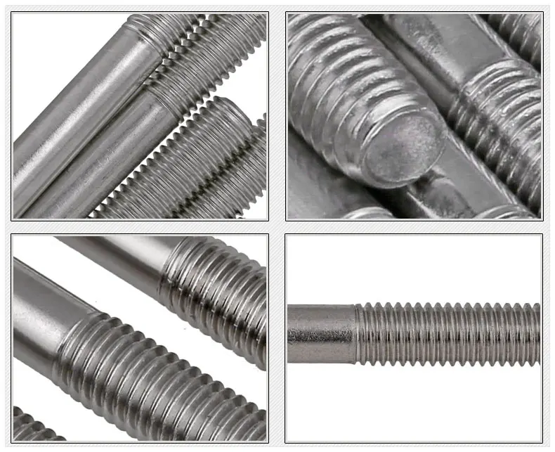 M8 M8* 100 M8x100 M8* 110 M8x110 M8* 120 M8x120 316 Нержавеющая сталь 316ss DIN835 винт без головки с двойным концом стержень с резьбой Болтовая шпилька