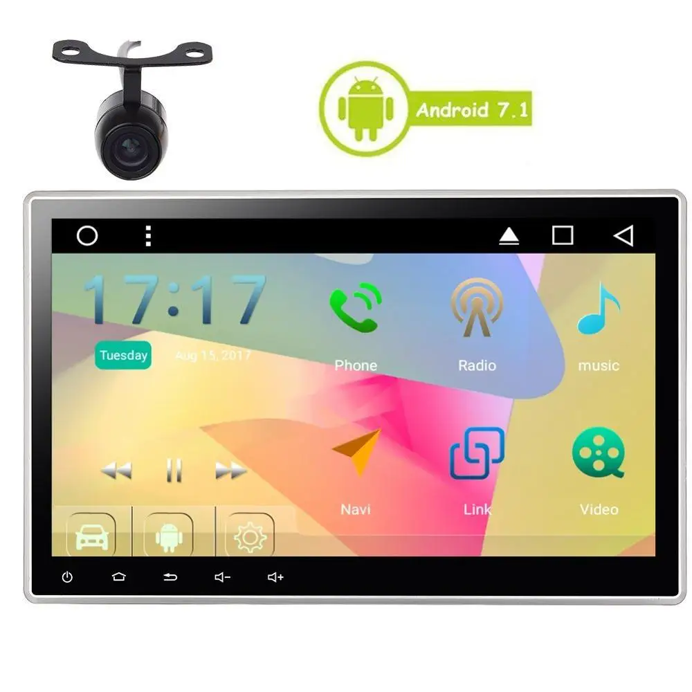 

10.1inch Android Car cd DVD Player 7.1 Stereo GPS Navigation Bluetooth FM Auto Radio Head Unit support Wifi USB/SD Backup Camera