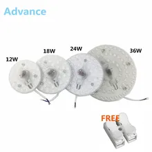 Lâmpadas de teto led módulo ac220v 230v 240v 12w 18w 24w 36w led substituição lâmpada de teto iluminação fonte instalação conveniente