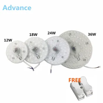 편리한 천장 램프 교체 LED 모듈, 천장 램프 광원, AC 110V, AC 220V, 230V, 240V, 12W, 18W, 24W, 36W
