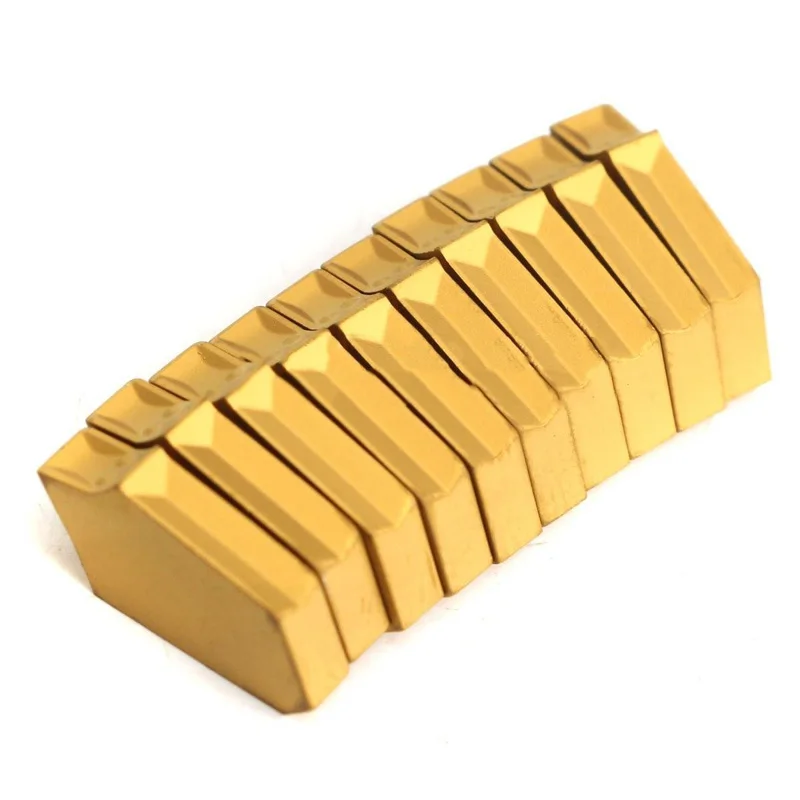 Semi-finishing Insert 3mm 10Pcs Steel GTN-3 Gold NC3020 ZQMX3N11-1E YBC251 Parts Engine Latest Useful Durable New