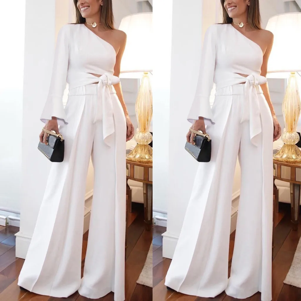 

2019 New Summer Women Club Bandage Sets Vestidos White Tops&Pant 2 Two Pieces Set Night Out Celebrity Evening Party Sets