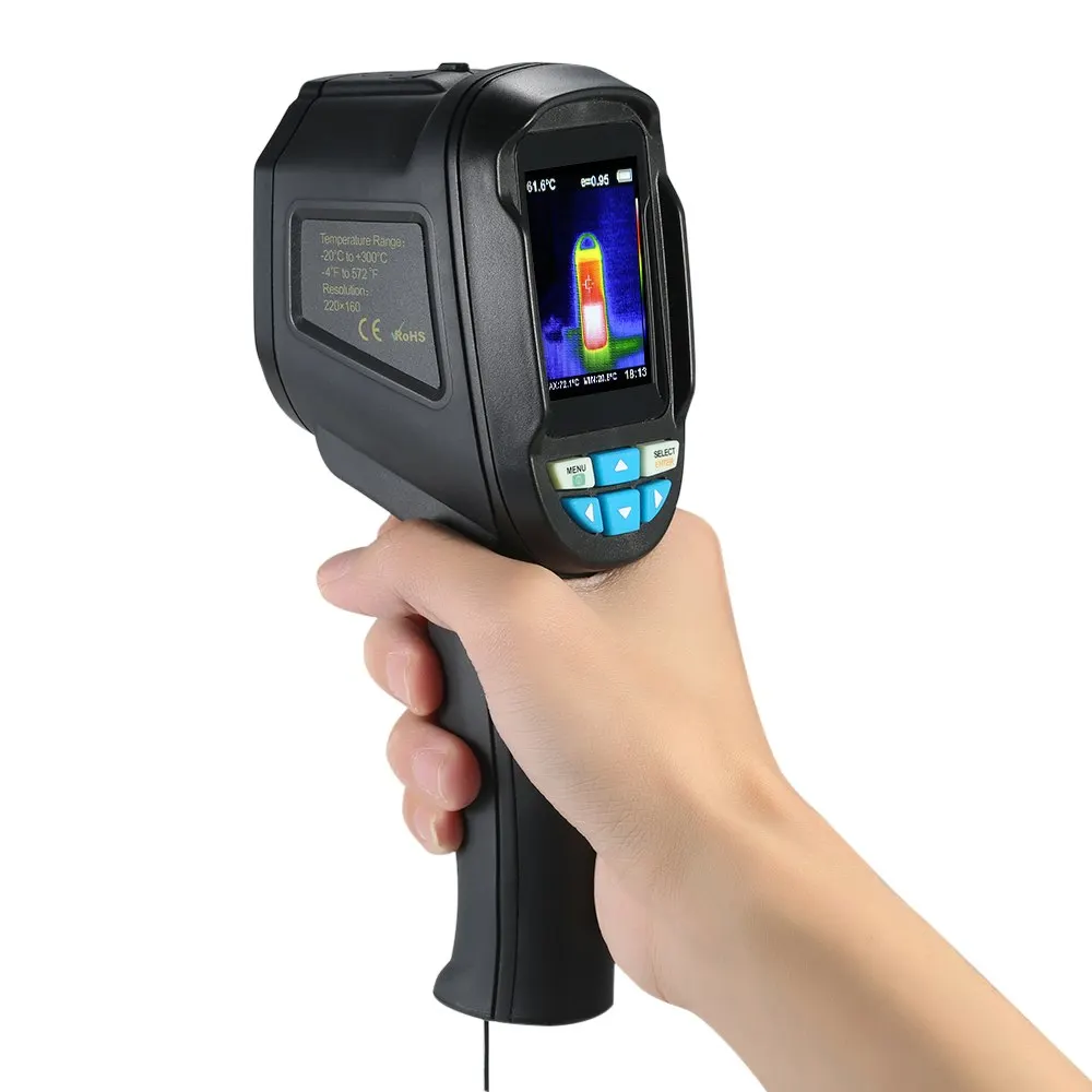 2.4" Infrared Thermometer Thermal Imaging Camera IR Thermal Imager Infrared Imaging Device hygrometer temperature instruments 2.4" Infrared Thermometer Thermal Imaging Camera IR Thermal Imager Infrared Imaging Device hygrometer temperature instruments