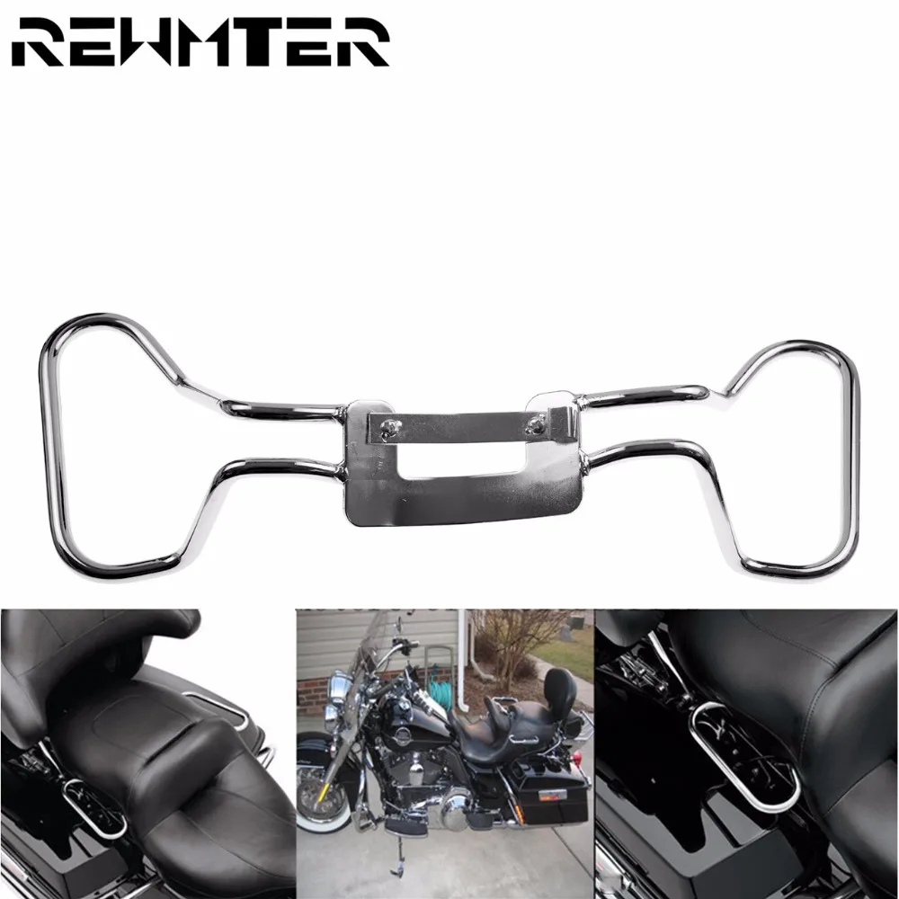 Motorcycle Passenger Grab Rail Kit Handgrip Armrest Chrome For Harley