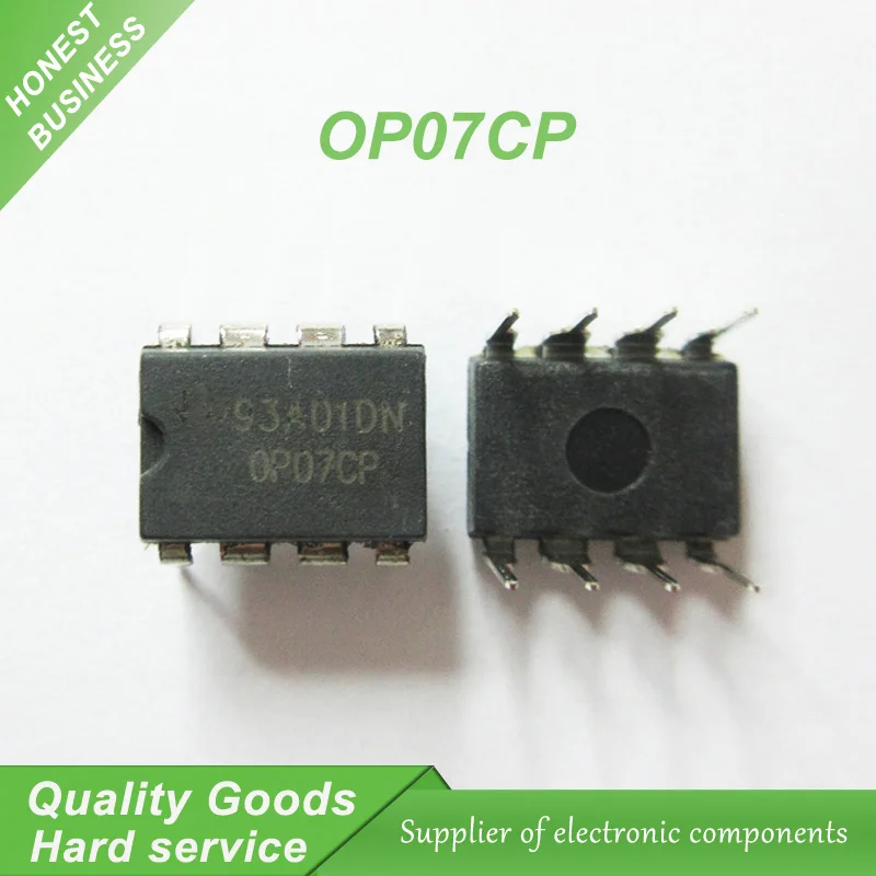 10pcs OP07CP OP07 OP07C DIP 8 Operational Amplifiers Op Amps Low Offset ...