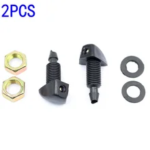 2 pcs Dianteira Do Carro Universal Windshield Wiper Washer Bico Pulverizador Pulverizador Bicos de Substituição para a maioria dos carros