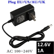 12.6V 1A 18650 Lithium Battery Charger 12V 1A Screwdriver Portable Wall Charger DC 5.5 * 2.1 MM + Free shipping
