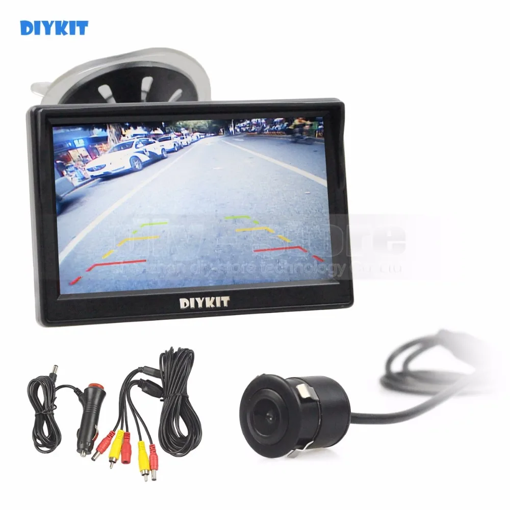 

DIYKIT 5inch TFT LCD Display Car Monitor Waterproof 18.5mm HD Rear View Car Camera CMOS 7070