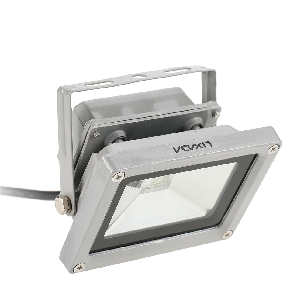 

10W RGB LED Flood Light Waterproof Landscape Lamp 16 Different Colors Floodlights AC 110-240V Smooth/Flash/Fade/On/Off Modes