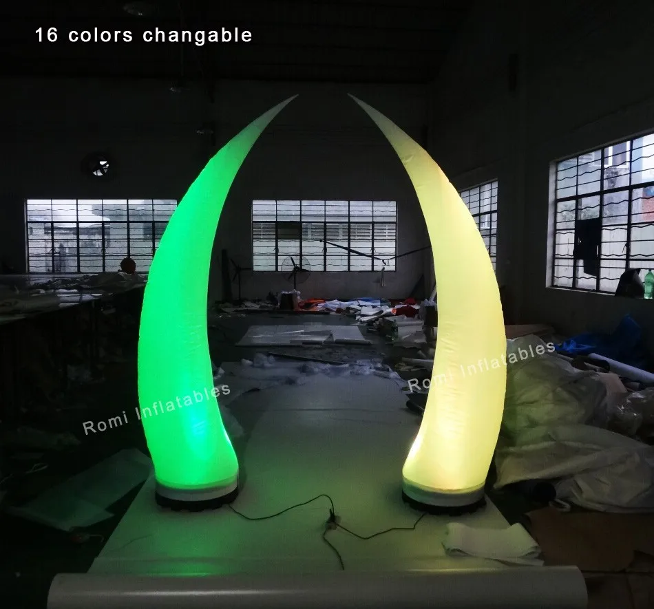 green-yellow-inflatable-cone