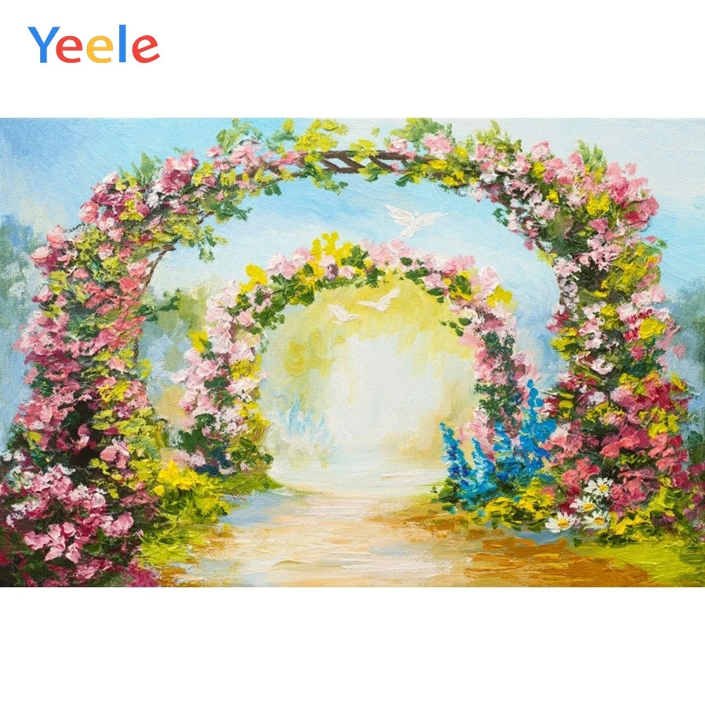 

Yeele Dreamy Flower Wedding Backdrops Photography Children Baby Kids Birthday Party Photo Backgrounds Photocall For Photo Studio
