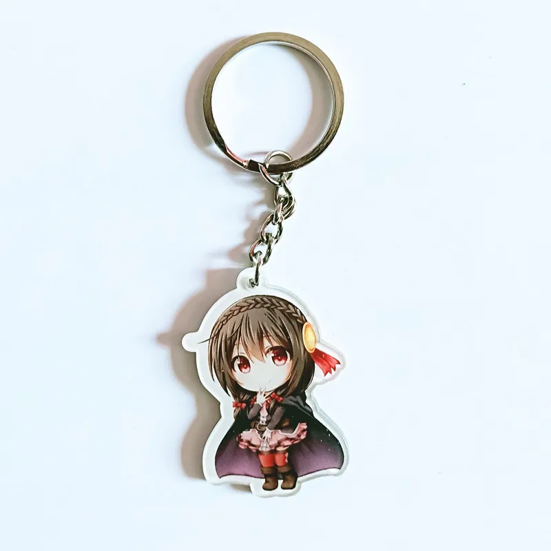 Anime Keychain kono subarashii sekai ni shukufuku wo Akua konosuba llaveros para mujer