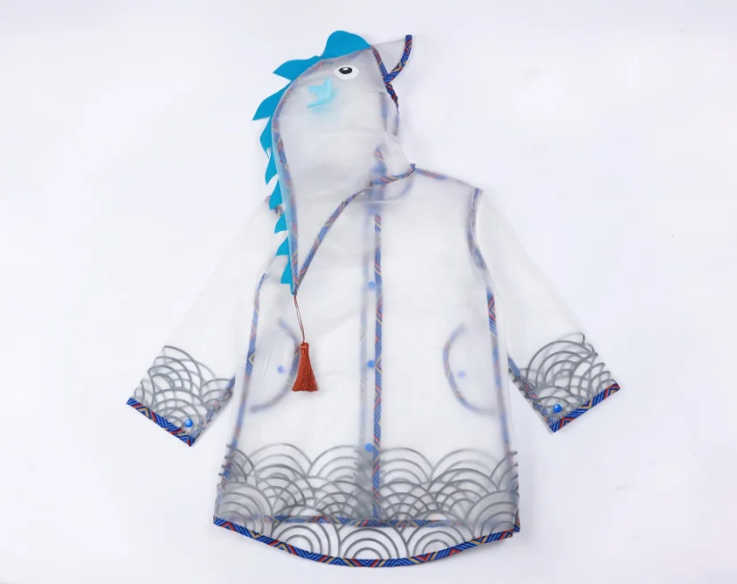 

Fashion Waterproof Thin Children's Baby Raincoat Household Goods Playground Songkran Festival Creative 3D Cute Raincoat LFB760