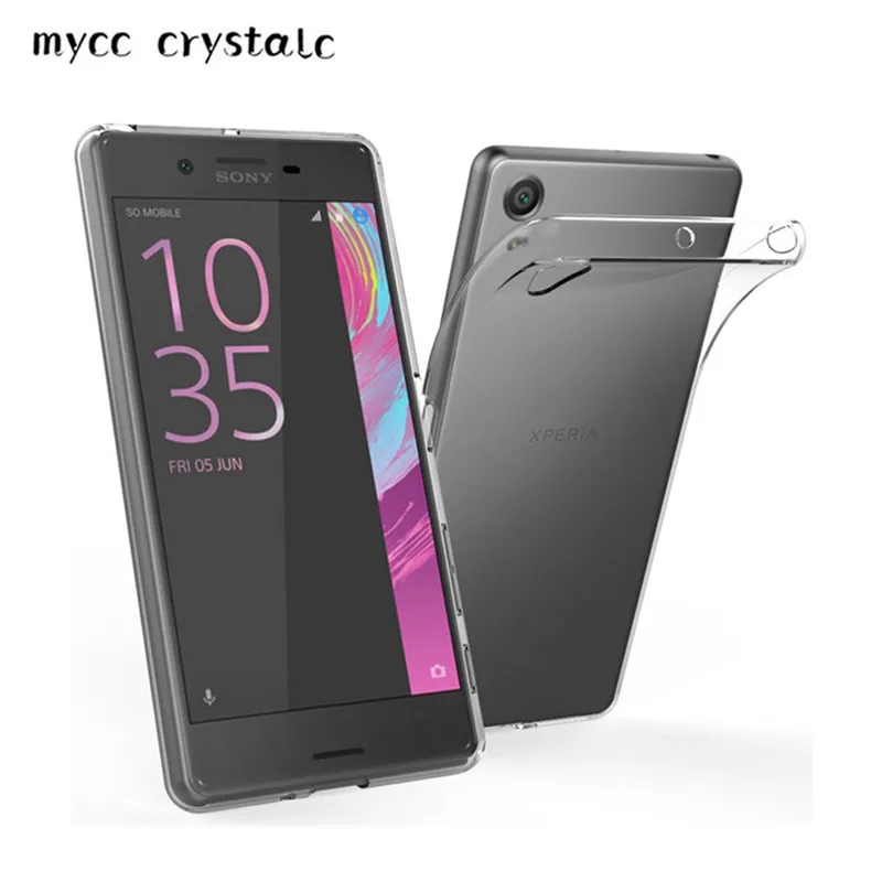 Ультратонкий Прозрачный чехол из ТПУ с натуральным гелем для Sony Xperia X/X Compact X Mini/X