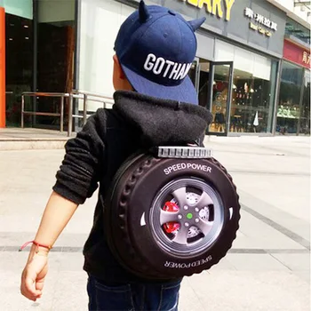 

2019 New 3D Animal Children Backpacks Brand Design Girl Boys Backpack EVA Tire Kids School Bags Kindergarten Cartoon Bag