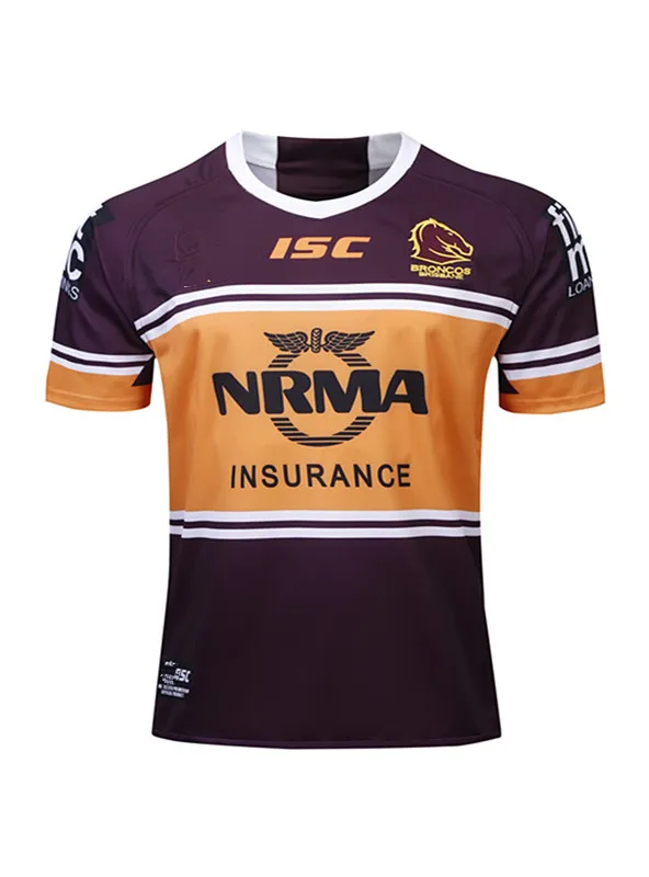 

2019 BRISBANE BRONCOS HOME RUGBY JERSEY size S-3XL Top quality Free shipping