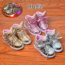 led kids shoes 2017 LED glowing sneakers cartoon glitter led shoes kids kids light up shoes children shoes with light led kids s