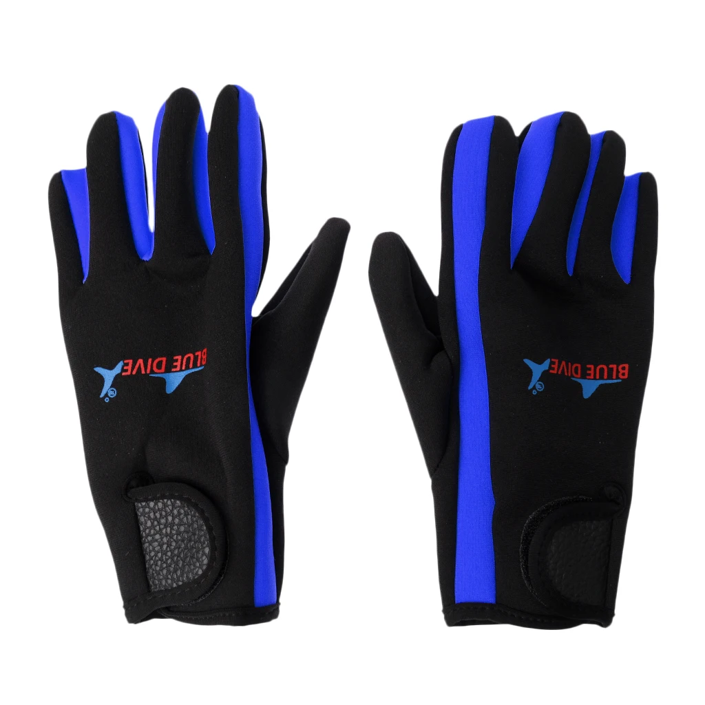 1 Pair 1.5mm Neoprene Five Finger Wetsuits Diving Glove  Anti-scratch Anti-slip Comfortable Durable Winter Swimming Gloves