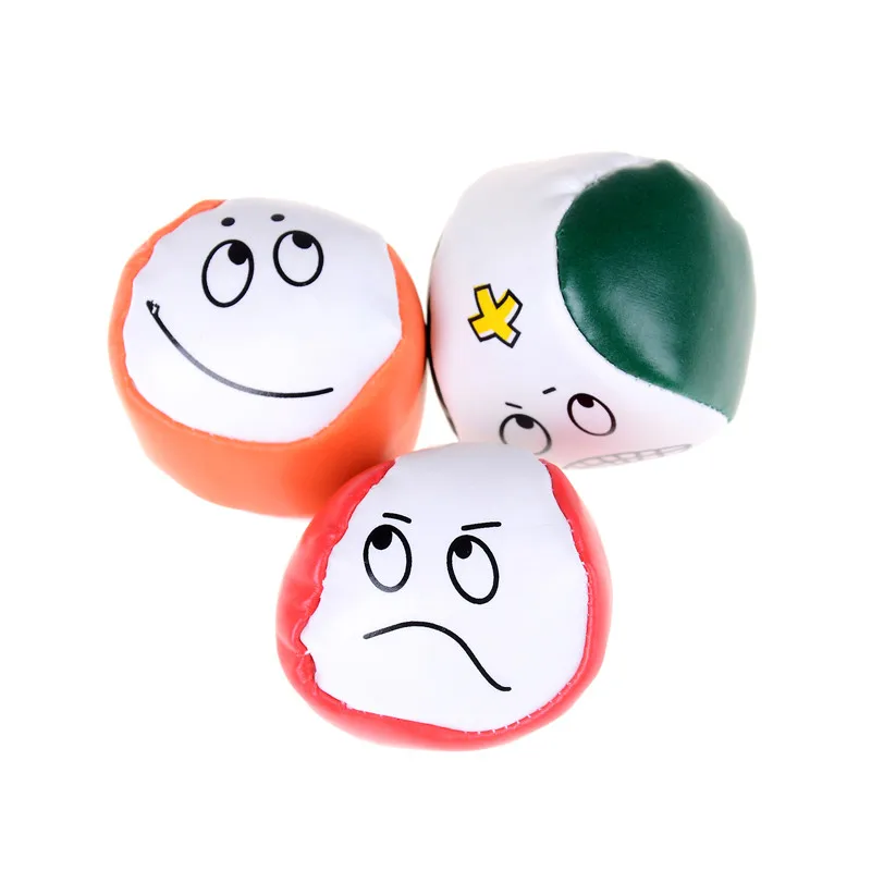 

1pc Kid Toy Gift Face Expression Juggling Balls Learn To Juggle Beginner Kit 5CM