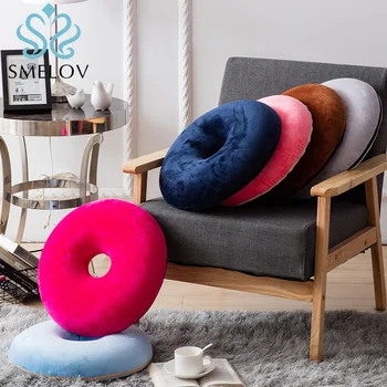 

Smelov Donut Seat Cushion Hemorrhoid Treatment ring Tailbone Cushion for Hemorrhoids, Prostate Cushion, Pregnancy Cushion blue