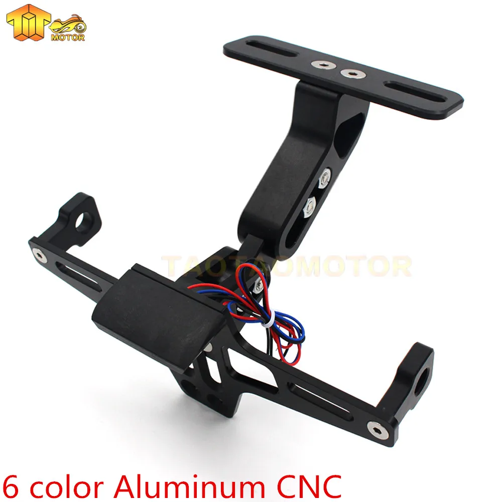 

Motorcycle Angle License Number Plate Frame Holder Bracket For YAMAHA T-MAX 530 TMAX 500 MT-03 MT-07 MT-09/MT-09 Tracer R1 R6 R3