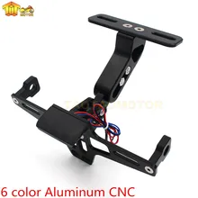 오토바이 각도 라이센스 번호 플레이트 프레임 홀더 브래킷 yamaha T-MAX 530 tmax 500 MT-03 MT-07 MT-09/MT-09 tracer r1 r6 r3(China)