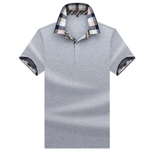 Высокое качество Топы И Футболки мужские рубашки поло деловые мужские бренды рубашек-поло рубашки 3D вышивка отложной воротник мужские s рубашки поло 9007