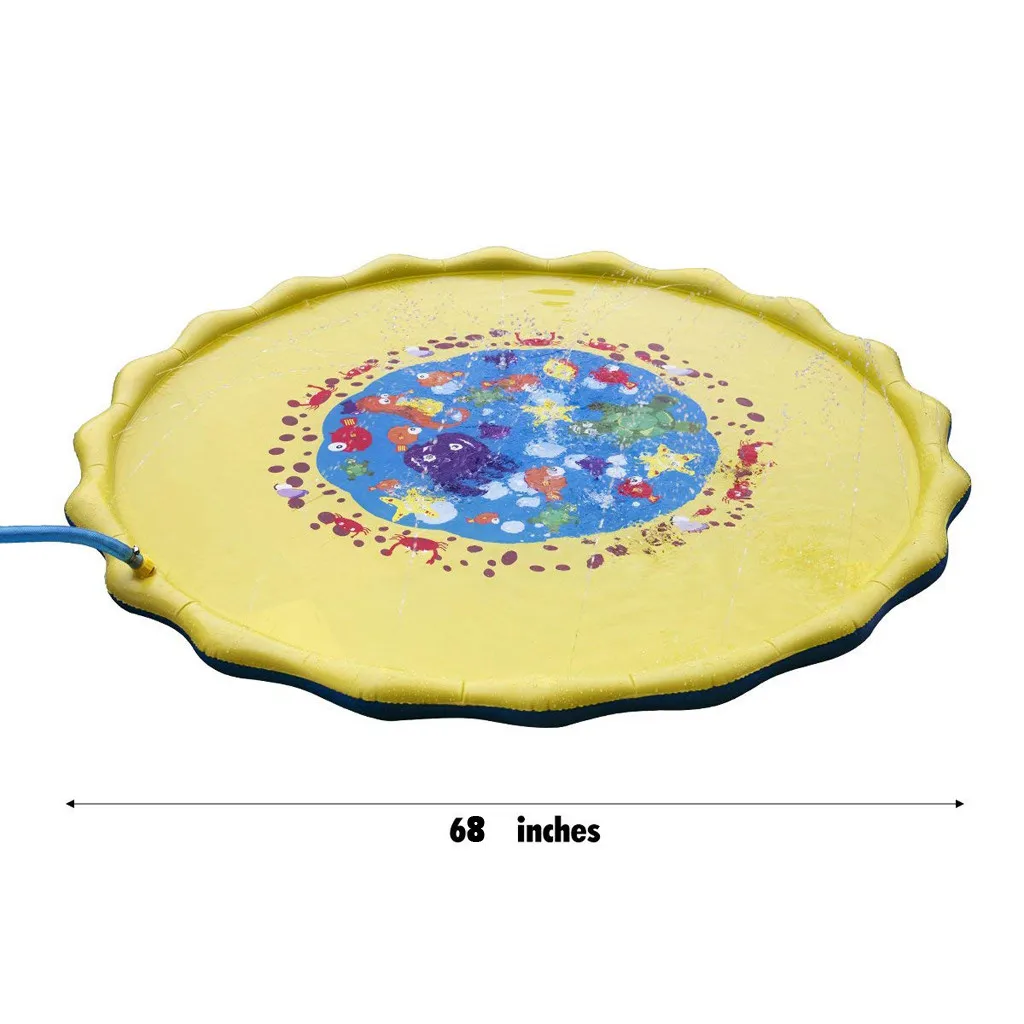 Детские подарки для мальчиков и девочек, игрушки для воды на открытом воздухе для детей, Спринклерный игровой коврик, коврик ковер для детей, коврик для животных, развивающий игровой коврик для детей