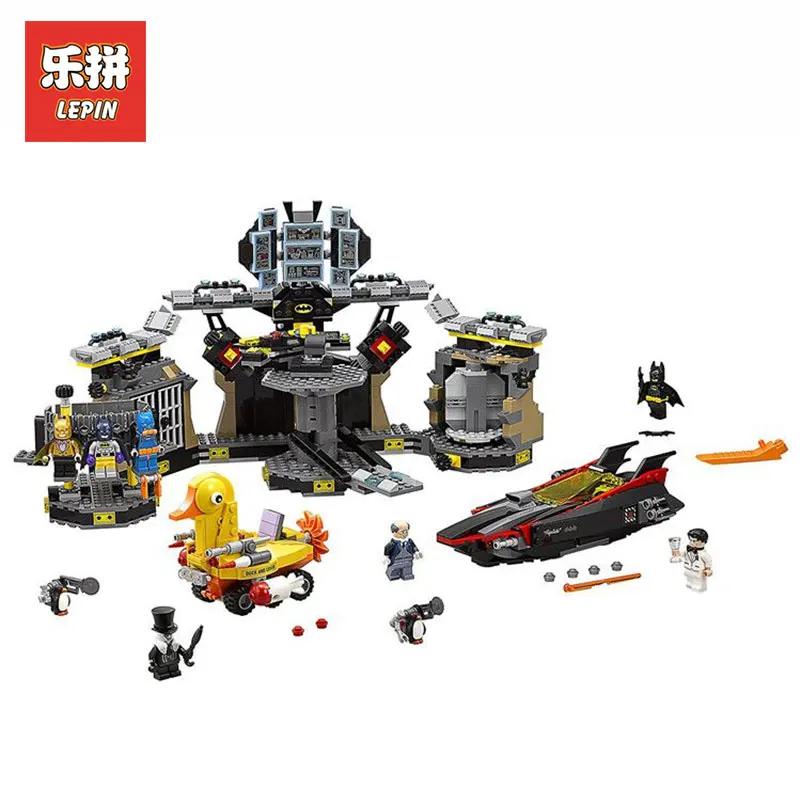 

LEPIN 07052 Batcave Break-in Set the Genuine model Movie Building Blocks Bricks Educational Toys for children LegoINGlys 70909