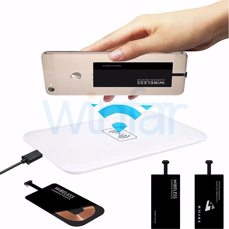 Universal Type-C Qi Wireless Charger Charging Receiver for Huawei P9 Plus Nexus 5X 6P Meizu Pro 5 Oneplus 2 Letv 1S 2 Pro Max 2 (5)
