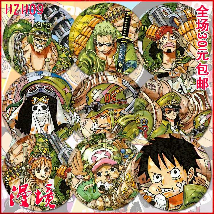 Zxfjxr 58mm Cute One Piece Luffy Sanji Straw Hat Brooch Cool Version Pins Anime Fans Backpack Badges Brooches Aliexpress