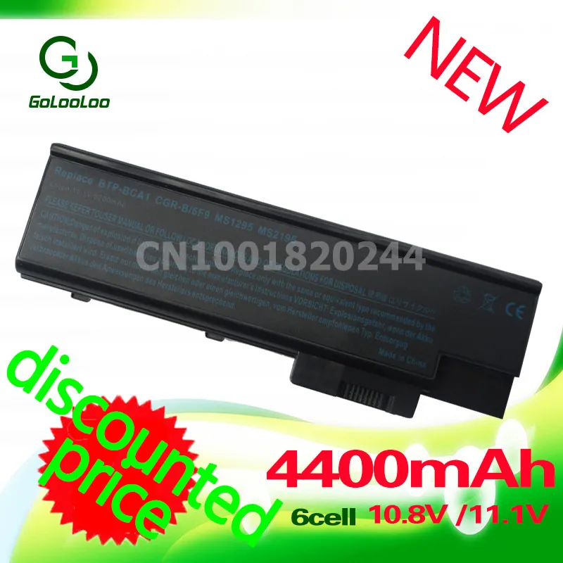 Golooloo 4400 мА/ч Батарея для ноутбука ACER Aspire 5600 3660 5620 5670 7110 7000 9300 4UR18650F-2-QC218 BT.00803.014 BTP-BCA1