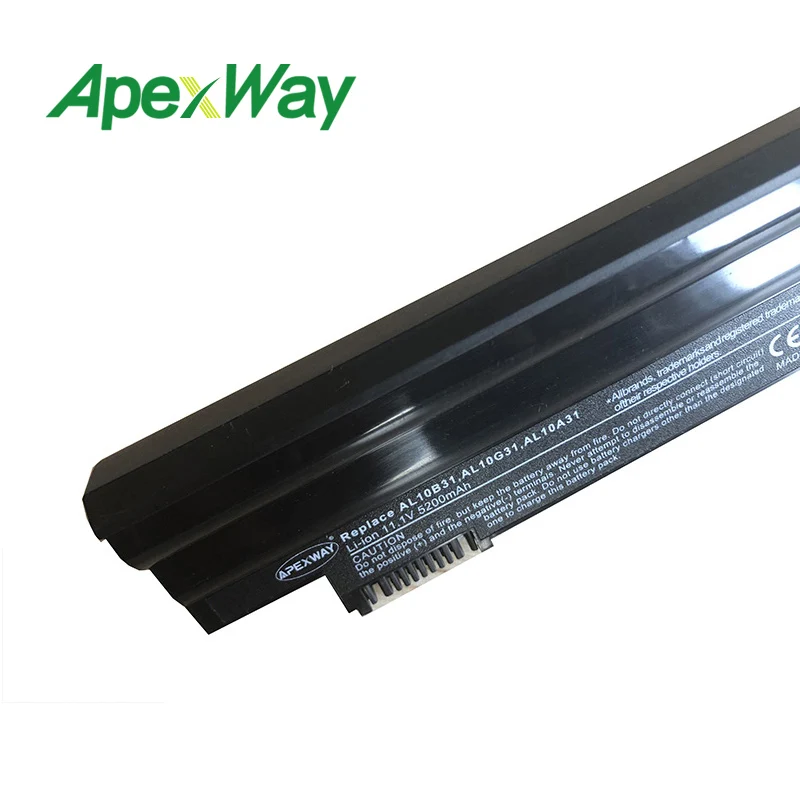 Аккумулятор Apexway для ноутбука Acer One AL10B31 AOD255 11 1 В D255 LT23 LT2304C AL10A31 D270 E100 D260 D257|battery for acer