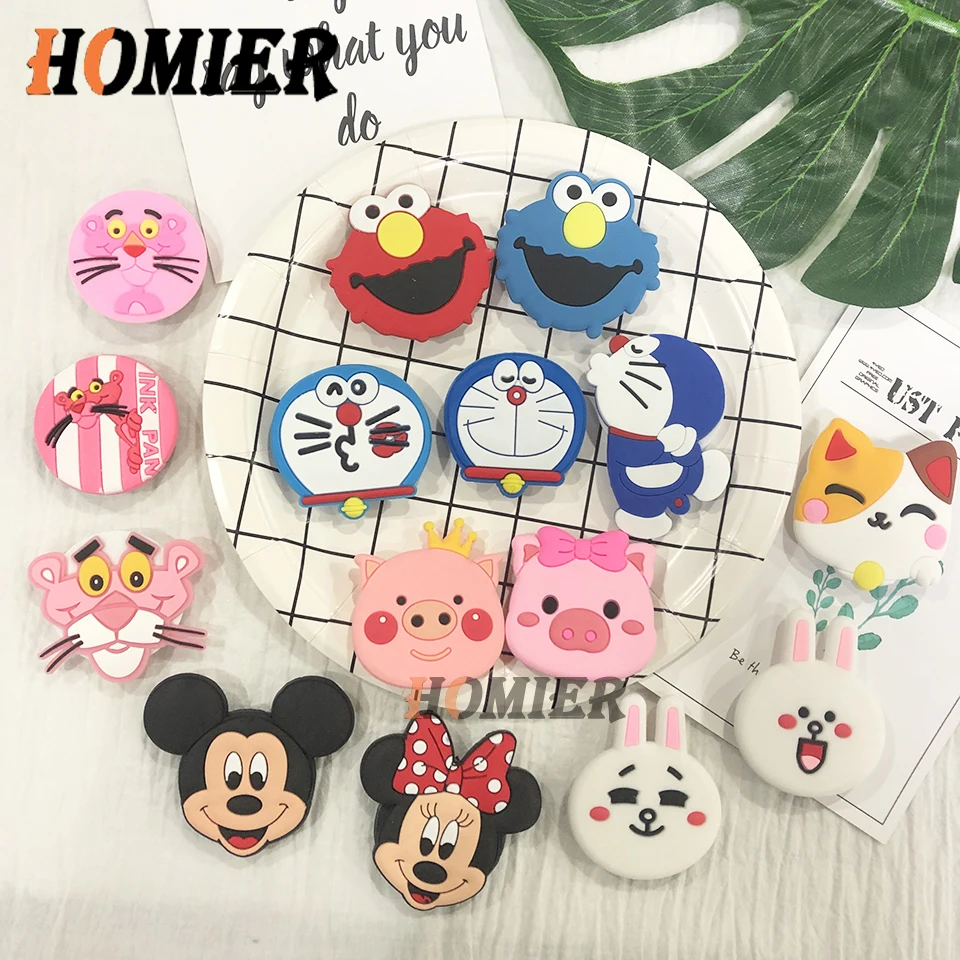 

Universal phone Stand bracket Expanding Stand stretch grip phone Holder Finger Cute cartoon stand for iphone 6S 7 8 X XS MAX XR