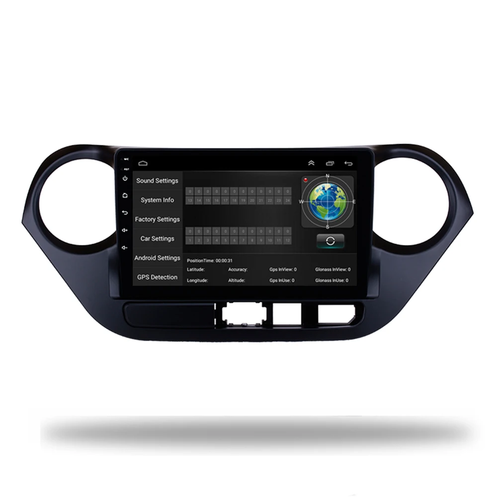 Top Android 8.1 Car Radio GPS Navi for Hyundai I10 2013-2016 Car Audio LHD Touch Screen Multimedia Player Head Unit Wifi BT 9
