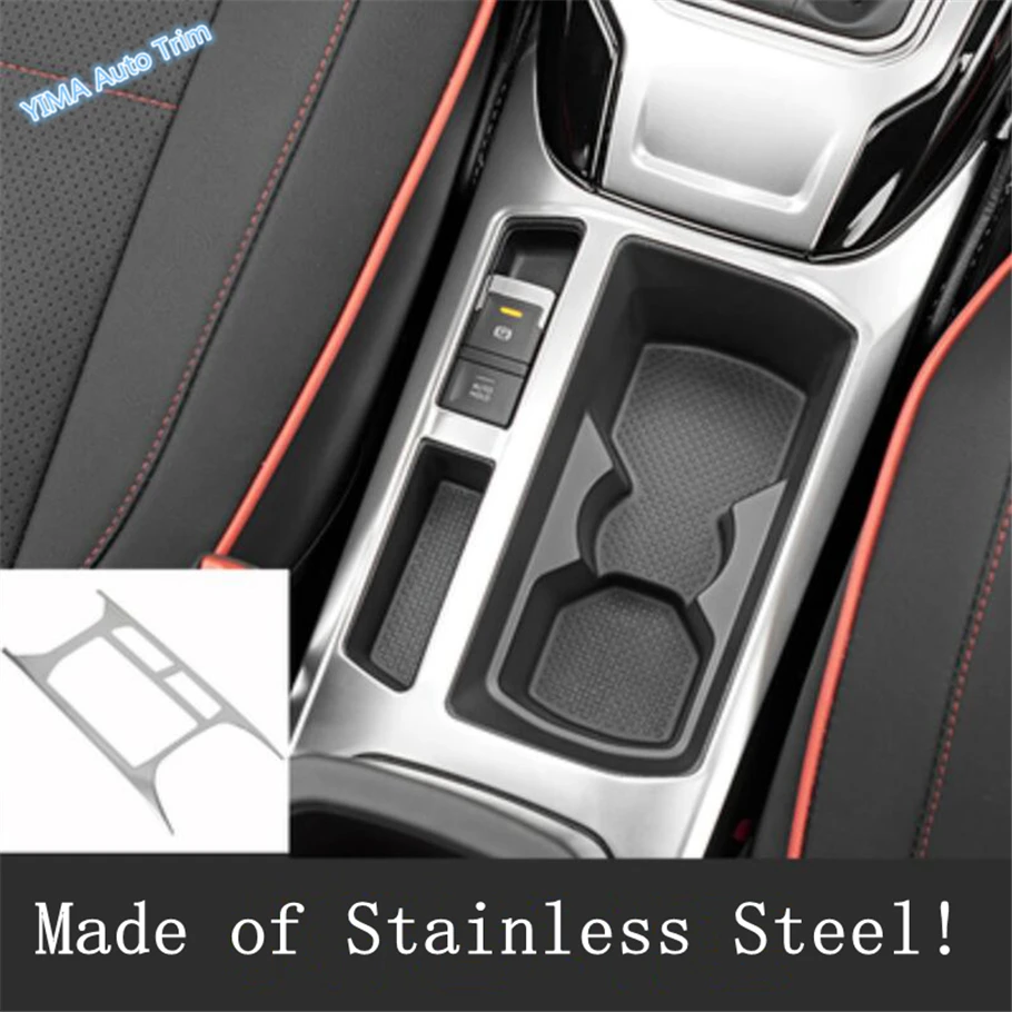 

Lapetus Auto Styling Console Gear Shift Panel Water Cup Holder Bottle Frame Cover Trim Fit For Volkswagen T-Roc T Roc 2018 2019
