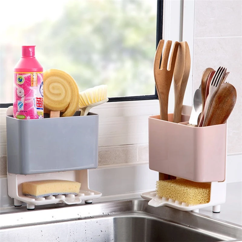 مجموعة أصدقاء شحن لكمة الإسفنج المطبخ مربع استنزاف رف طبق والنفس استنزاف بالوعة التخزين رف الحمام مستحضرات التجميل المنظمون صناديق