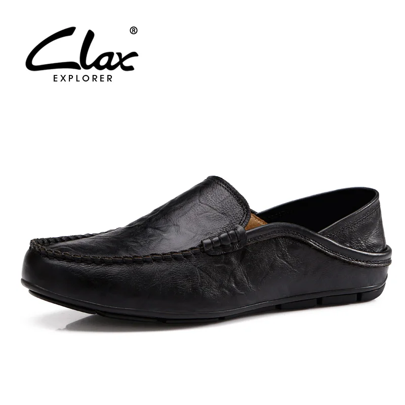 

Clax Moccasins Men Flat Loafer Shoes Casual Leather Driving Shoe Italian for Man Fashion Shoe Slip On