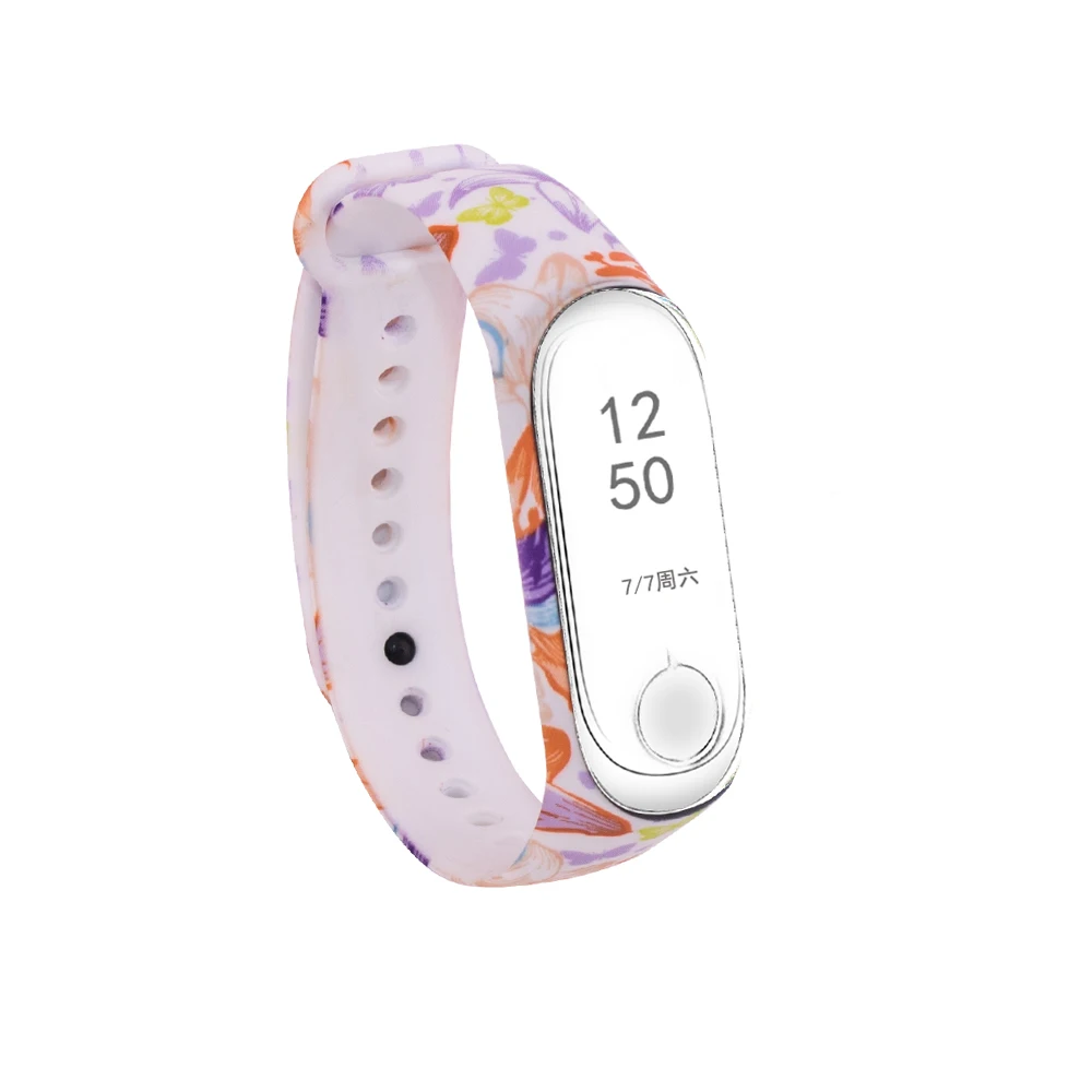 Mi band 3 4 Pulsera Correa наручные часы для mi Band 3 4 ремешок силиконовый ремешок для Xiao mi Band умный Браслет спортивные часы - Цвет: K