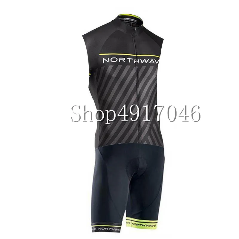 NW велогонка Униформа триатлон, Велоспорт Skinsuit Мужская MTB велосипедная одежда без рукавов профессиональная команда Велосипедная одежда 9D шорты