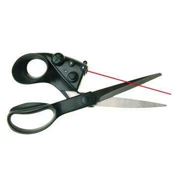 

Hot!One Professional Laser Guided Scissors For home Crafts Wrapping Gifts Fabric Sewing Cut Straight Fast with Battery