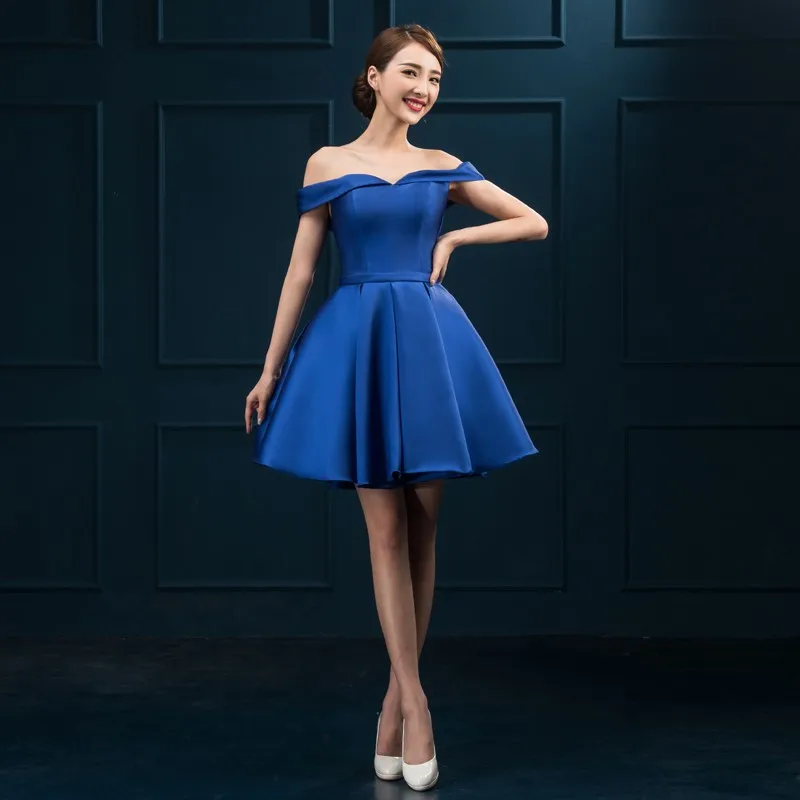 Brand New Evening Dresses Red/Blue Short Bride Gown Ladies Women Girls Ball Prom Party Homecoming/Graduation Formal Dress