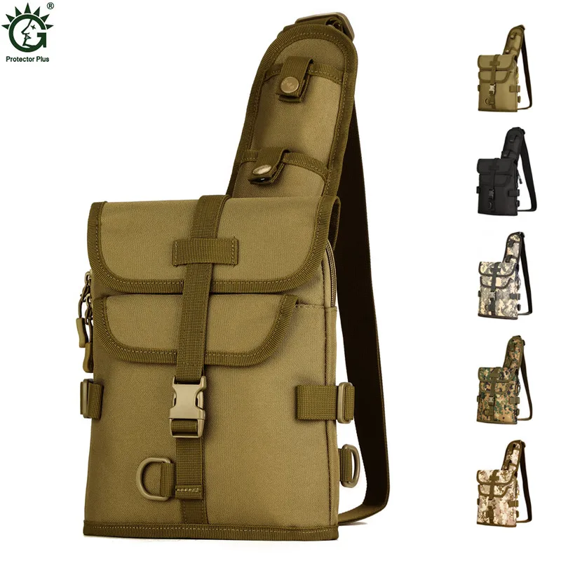 

Men Fashion Shoulder Crossbody Bag Military Waterproof Messenger Bags Travel Riding Chest Back Pack Man Army Cross Body Package