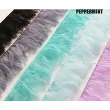 5 חצר וואל תחרה לקצץ סרט בד לתפירה חתונה שמלת כובעי קישוט חומרי DIY רשת תחרה לקצץ(China)