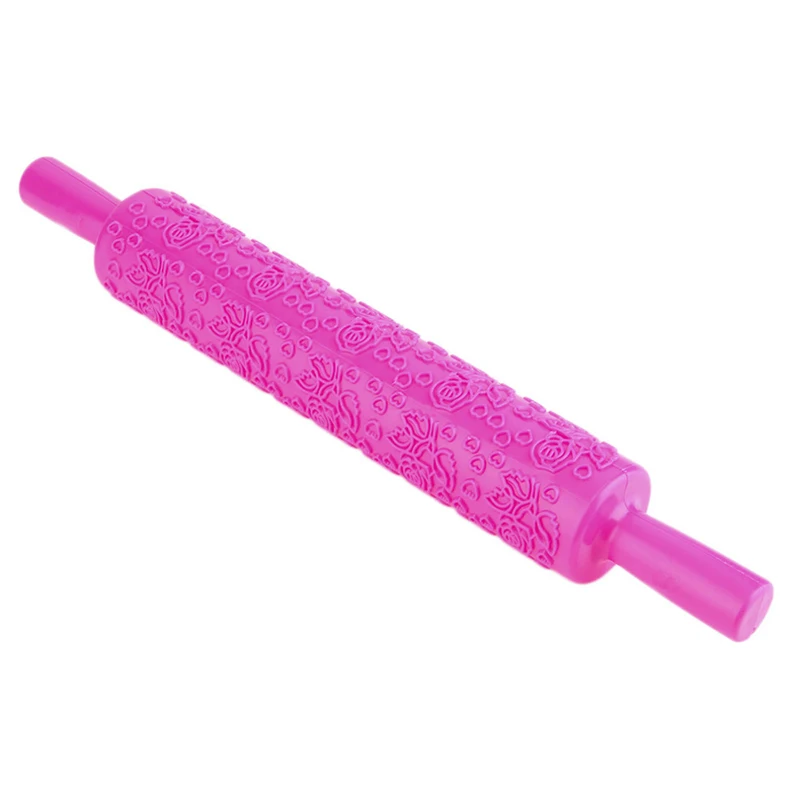 Love Heart Rose Flower Embossing Rolling Pin Baking Love Heart Rose Flower Embossing Rolling Pin Baking